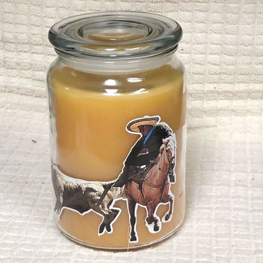 Home interiors Rodeo Cowboy Candle big Jar